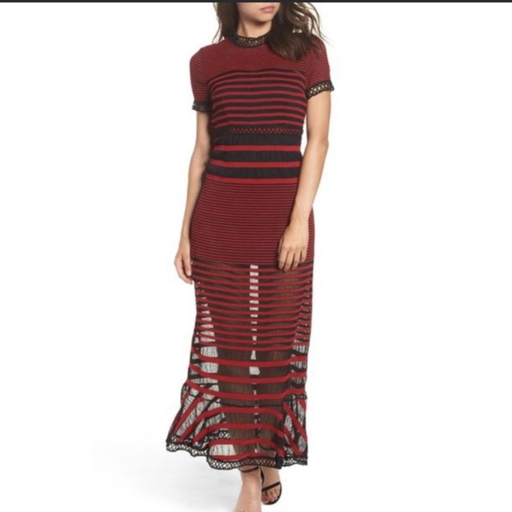 Foxiedox Cassius Striped  Maxi Dress- size XS - Picture 3 of 4